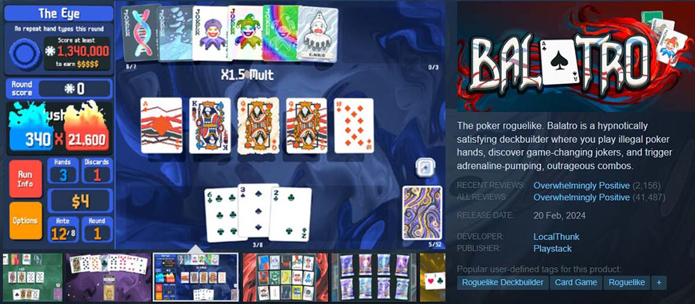 Not All Casino Games Are Gambling - Balatro: casino-themed video game