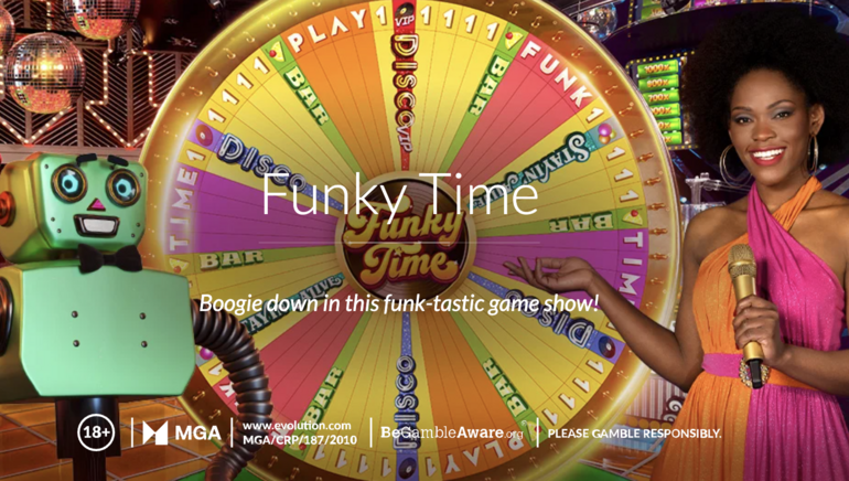 Evolution Gaming presenta Funky Time: una alucinante experiencia de juego en vivo